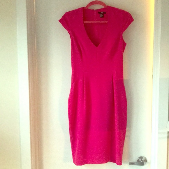 h&m fuchsia dress